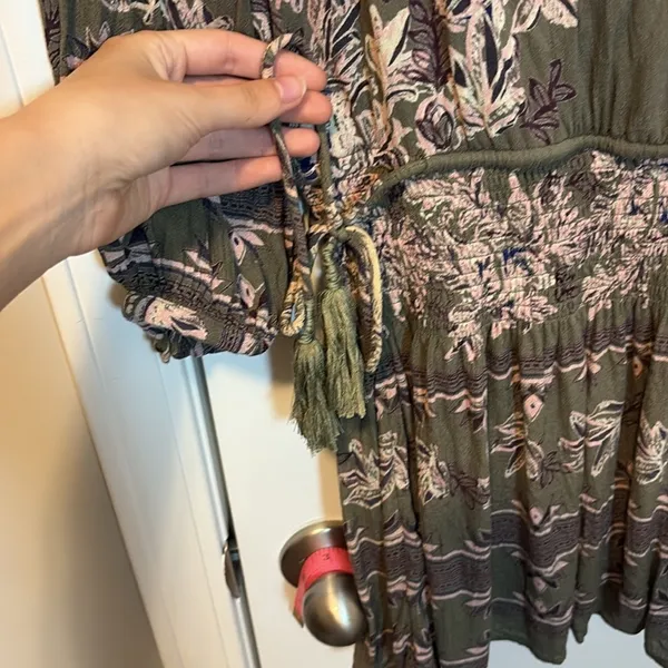 Free People Moonlight Drive Green Tunic Dress - Image 9