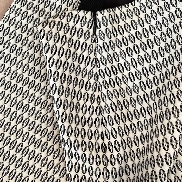 Ann Taylor gorgeous sz 2 black & white side zip fully lined straight skirt EUC - Image 6