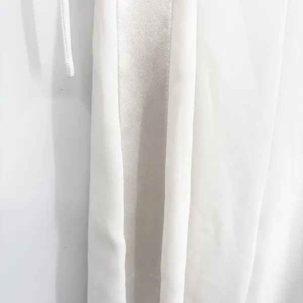Amanda Uprichard Womens Champagne Satin Trim Bridal Elegant Jumpsuit Size‎ S - Image 5