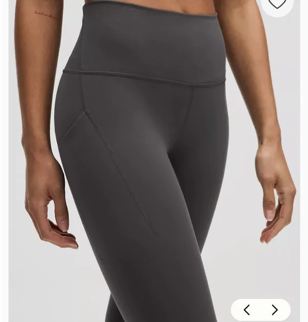 Lululemon Burgundy Leggings 25" - Image 5