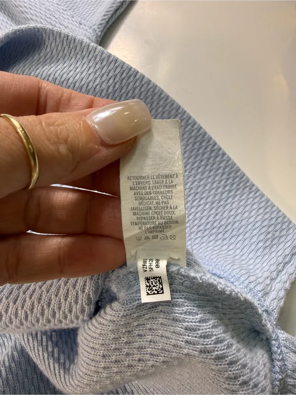 aerie Light Blue Crew Sweatshirt - Image 7