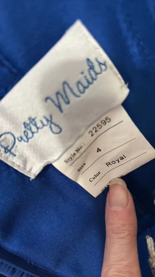 Royal blue formal dress Size 4 - Image 4