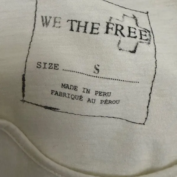 We The‎ Free Cross Tank Top Small Boho Asymmetric Hem Beach Festival Y2K Grunge - Image 4