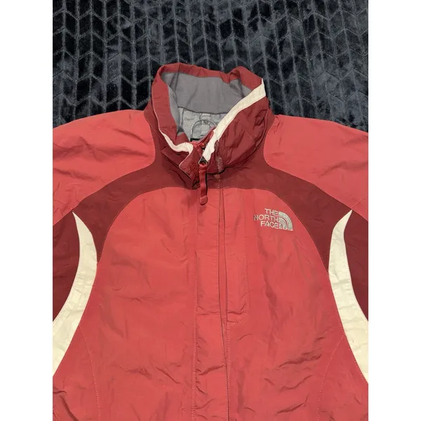 The North Face Women's Jacket Windbreaker Waterproof Lined Pink Hyvent Sz Large - Image 3