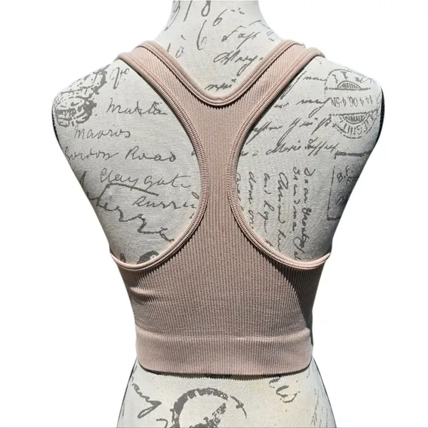 Savage X Fenty Seamless‎ Sport Racerback Tank in Washed Doe Eyed Beige Small - Image 5