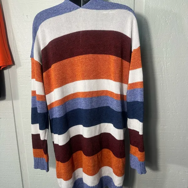 Ecowish Women’s Multicolored Cardigan Sweater Size XL EUC - Image 5