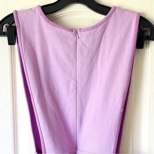 Big Bud Press Shop Girl Dress Cotton Pockets Lilac Lavender Medium EUC‎ - Image 6