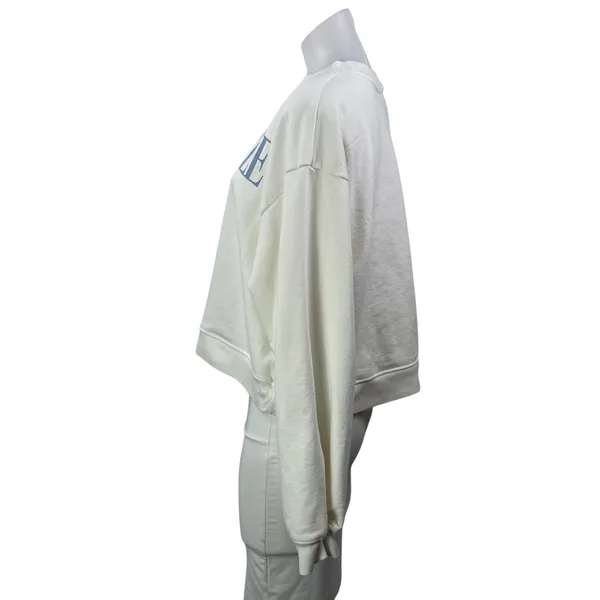SoulCycle Perry Cream Indoor Cycling Community Long Sleeve Cropped Sweatshirt XL - Image 2