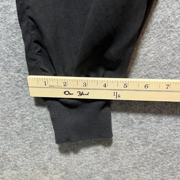 Threads‎ Saks Fifth Avenue Womens Black 100% Silk Jogger Pants Drawstring Small - Image 4