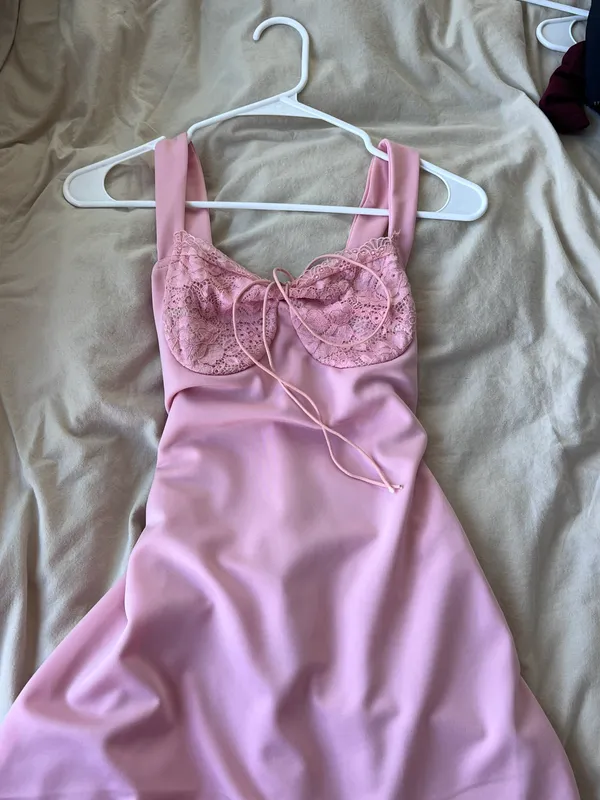 Amazon Pink Rose Dress - Image 4