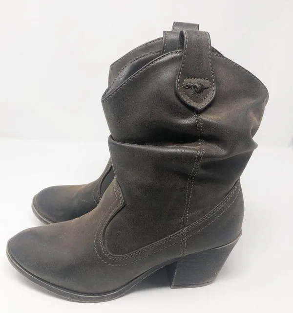 Vintage Rocket Dog Womens Boots Size 7 Y2K Western Country Cowgirl Rodeo Event - Image 5