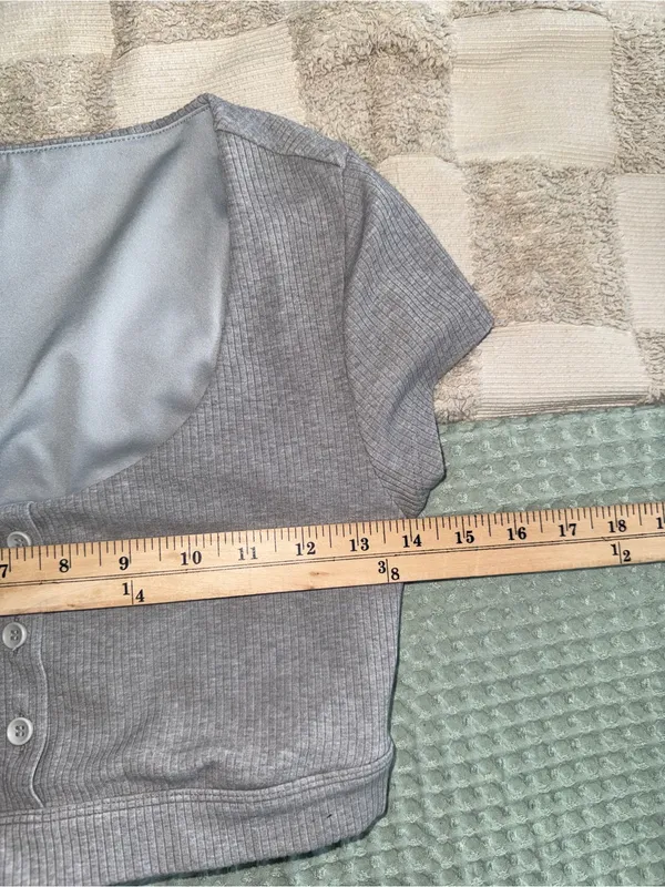 Lululemon Alo Yoga Blissful Henley Bra‎ Top M - Image 2