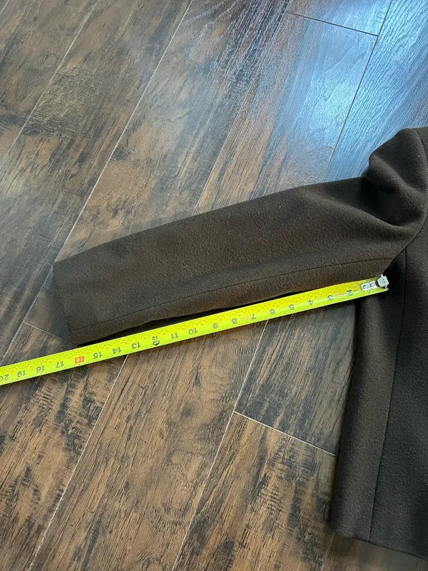 Harvé Bernard Vintage Wool Brown Blazer - Image 20