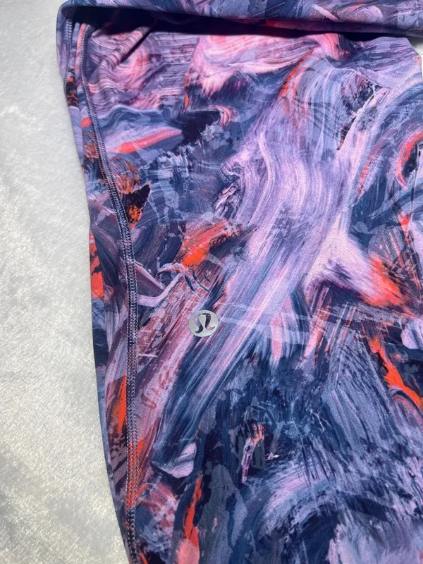 lululemon athletica Purple & Red Abstract Brushstroke Leggings - Image 2