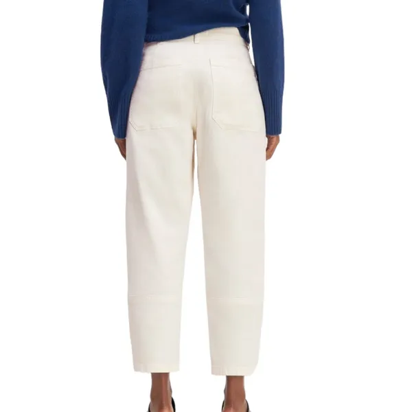 NWD Everlane The Utility Barrel Pant in Bone Crop Wide Leg Denim Jeans Size 2 - Image 3