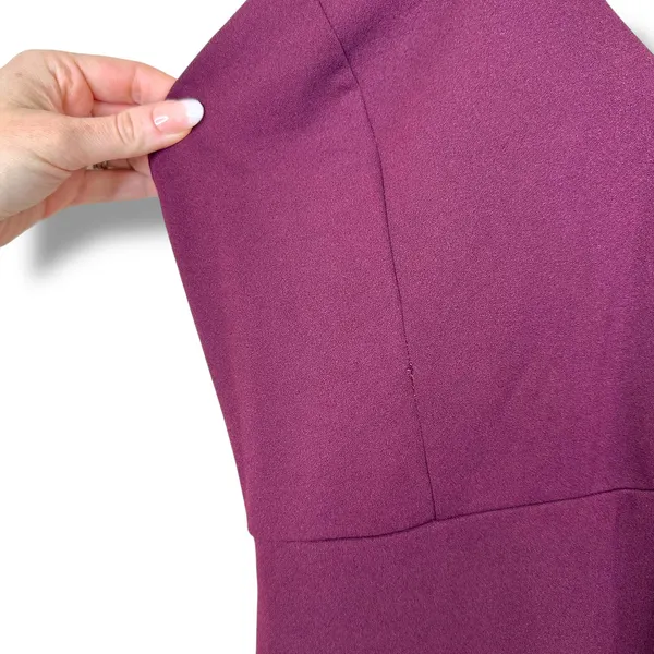 NEW Lulus Keep You Enchanted Dark Purple Cutout Halter Mermaid Maxi Dress - Image 11
