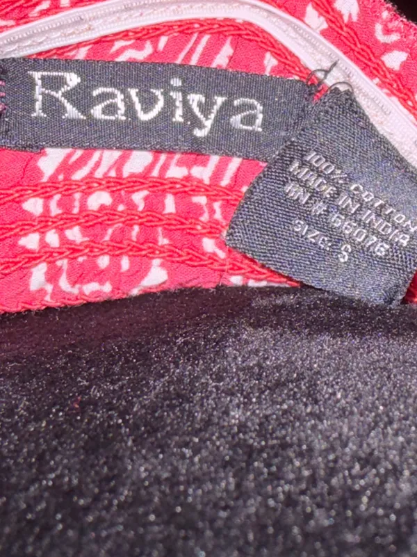 Raviya Vintage Y2K Strapless Coral-Pink Bandana Print Dress - Image 6