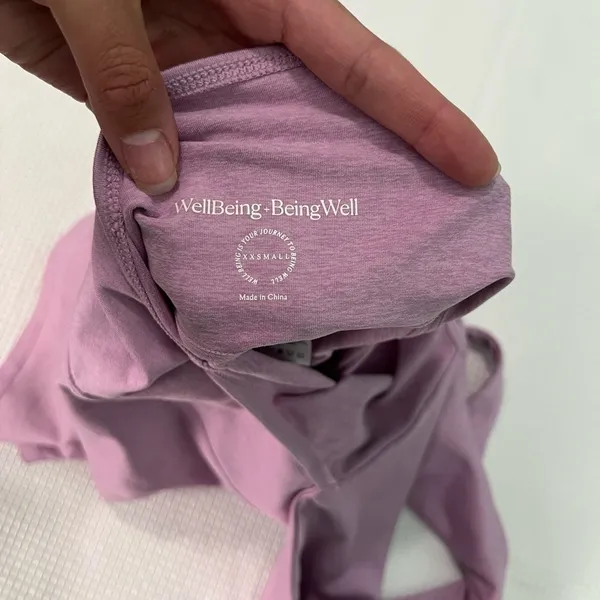 WellBeing + BeingWell LoungeWell Ziggy 4 Inch Romper‎ XXS Athleisure Pilates - Image 3