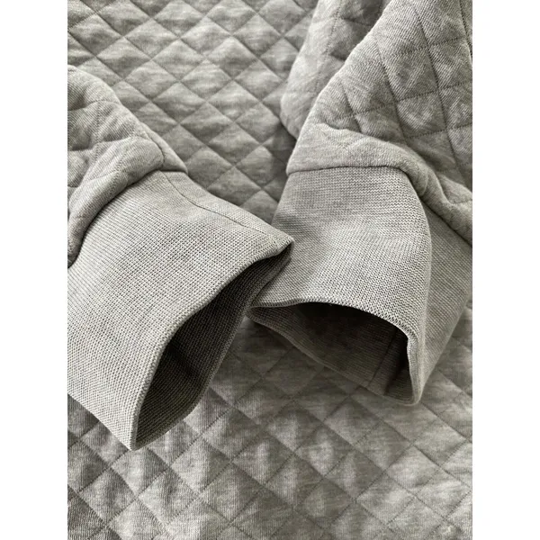 Patagonia Women's Organic Cotton Quilt Snap T Pullover Gray And Lilac Sz‎ XS - Image 5