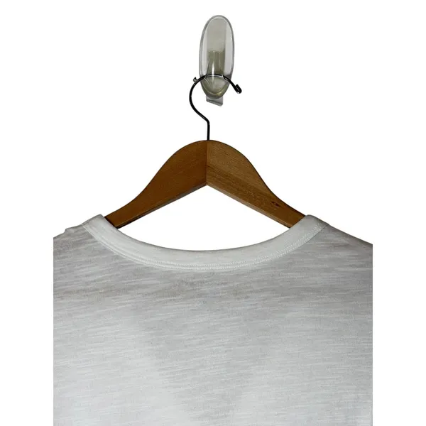 Banana Republic Cozy Slub V Neck Tee Women XS White NWT Short Sleeve Preppy - Image 6