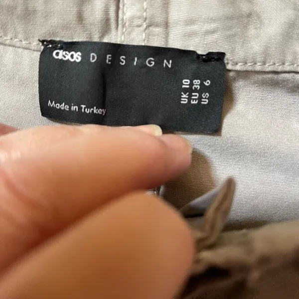 ASOS size 6 made in Turkey 100% cotton drawstring waist joggers. - Image 5