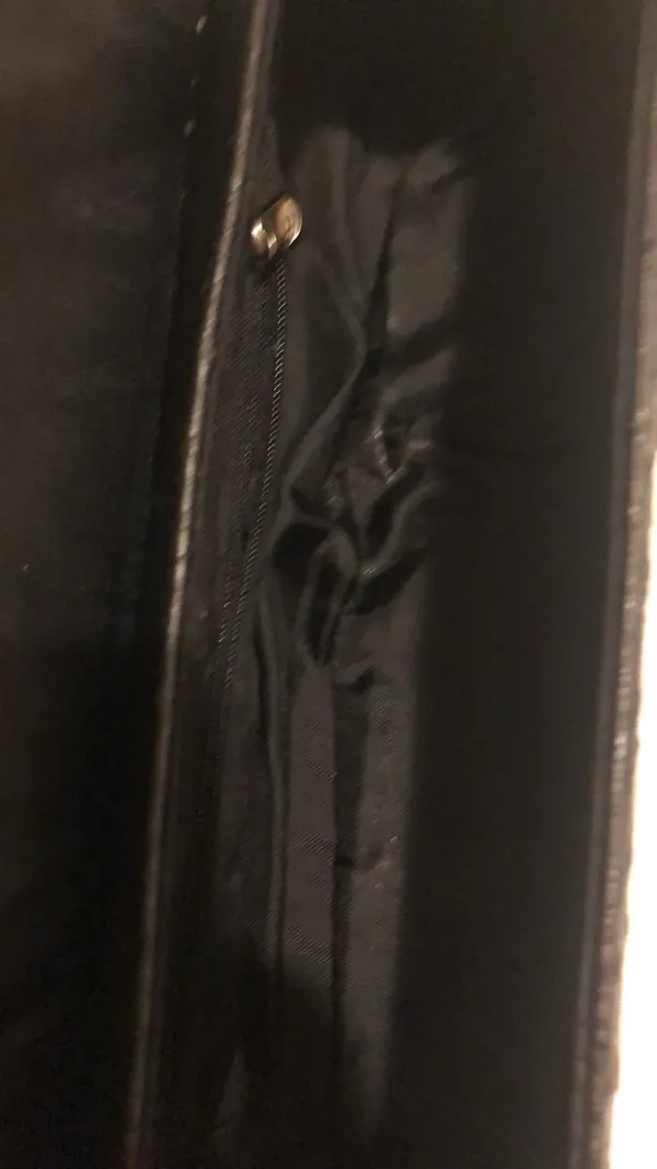 Vintage Black Baguette Bag - Image 6