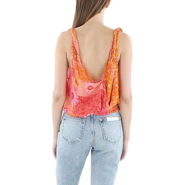 NWOT Free People Tied To You Tank in Lemonade Combo Sz S - Image 6