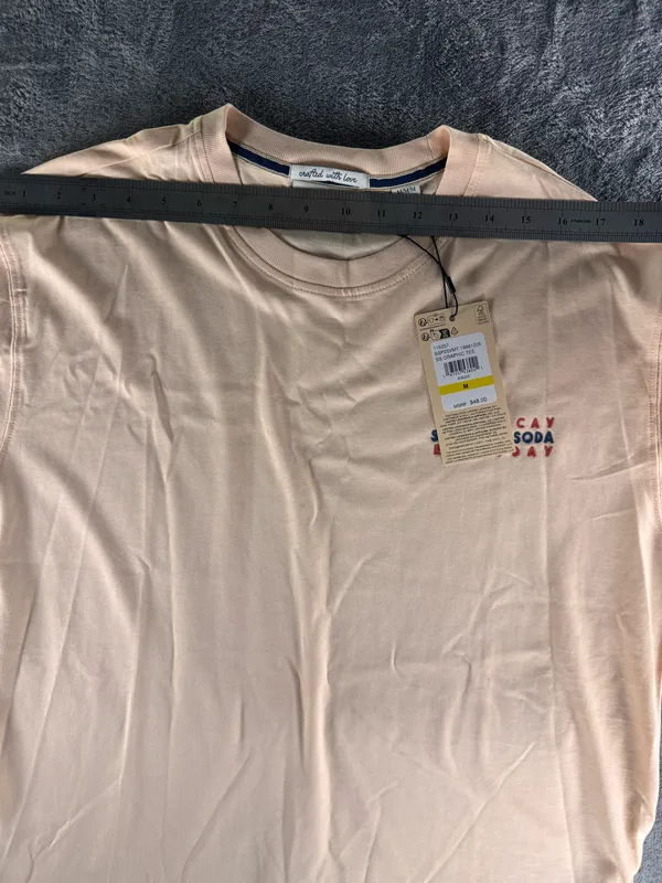 NWT Scotch & Soda Amsterdam Graphic Tee Vacay Everyday Bisque Size M - Image 10