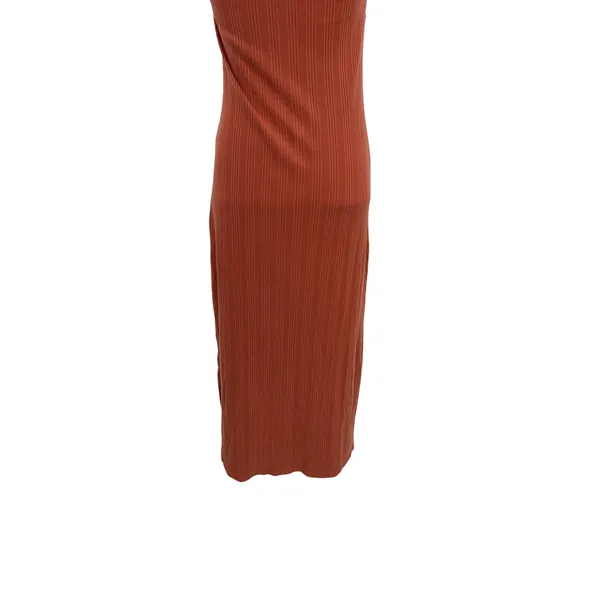 Vitamin A West Organic Rib Tank‎ Maxi Dress Side Slit Rust Brown Size Medium - Image 10