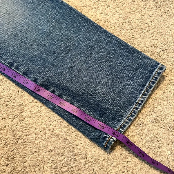 Lucky Brand Womens Mid Rise Authentic Straight Leg Blue Jeans Size‎ 2 26x24 - Image 2