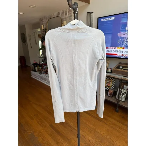 Lululemon long-sleeve half-zip pullover swiftly pullover ribbed women's 10 - Image 3