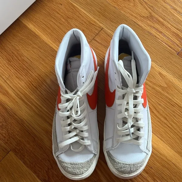 Nike Blazer Mid ‘77 Vintage Red Swoosh High Top Sneaker Shoe Size 8/ Women 9.5 - Image 6