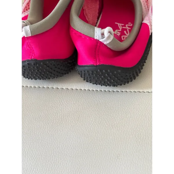 Island Beach Womens Pink Mesh Aqua Socks Water Shoes Size 9 Toggle Heel Traction - Image 3