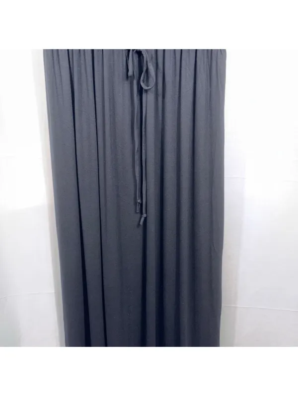 Lake Flower Black Drawstring Waist Maxi Dress - Image 3