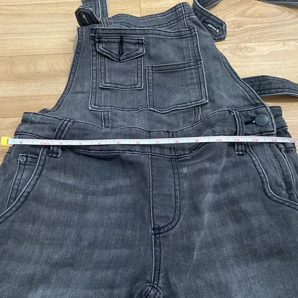 Free people dark gray wash overalls size small‎ - Image 7