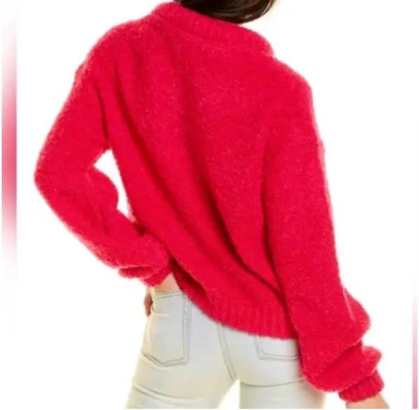 Something Navy Roll Neck Wool Sweater - Image 2