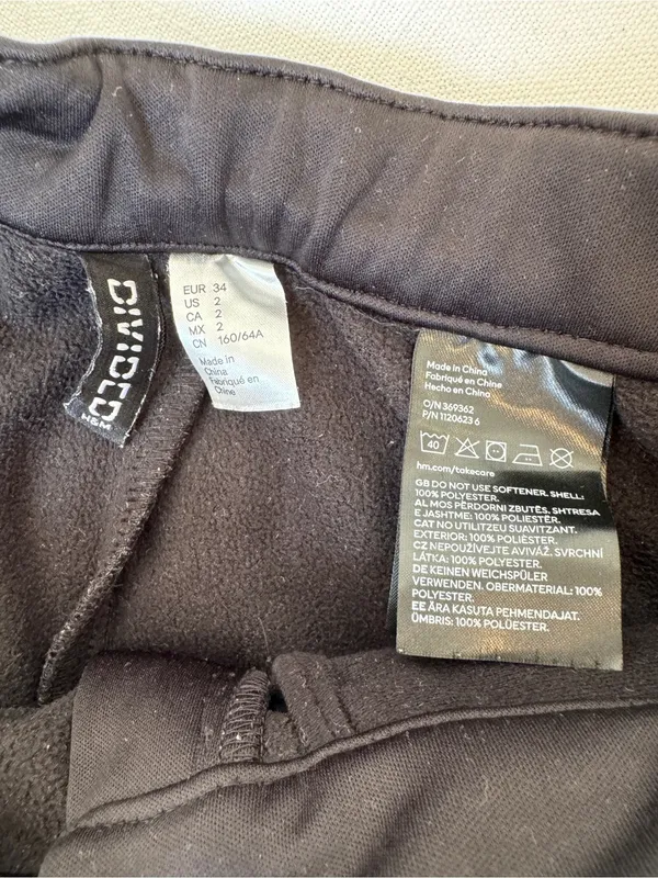Black Flared Ski Pants - Image 7