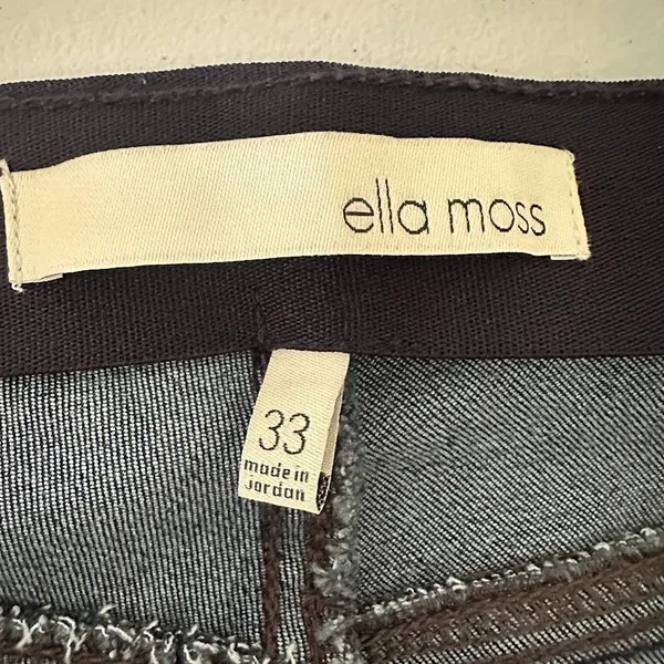 Ella Moss Pull On Flare Jeans Womens Size‎ 33 Body Sculpt Dark Wash High Rise - Image 4