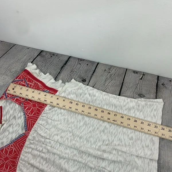 Anthropologie One September Evin Embroidered Knit Top size Large - Image 15
