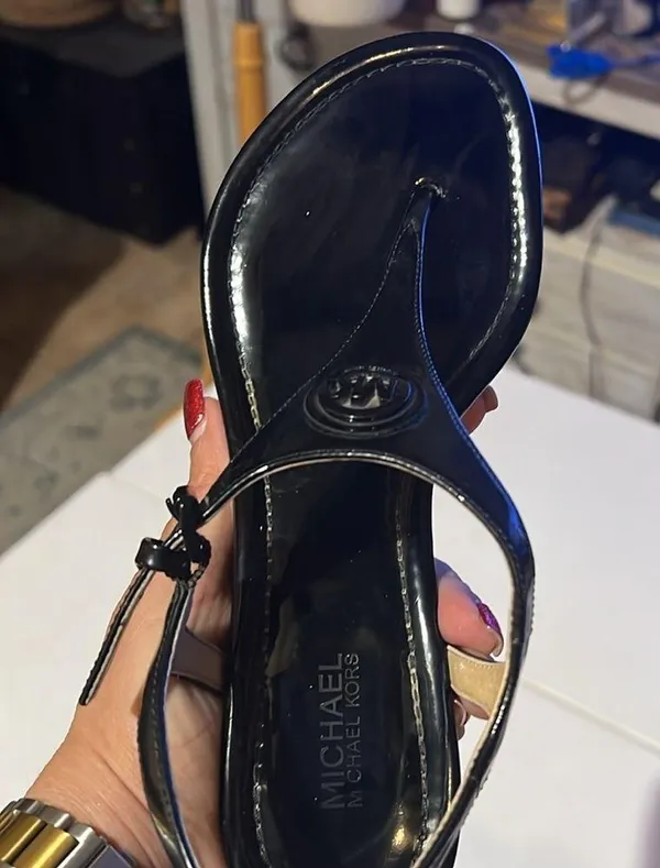 Michael Kors, Ramona, black wedges 6M - Image 11