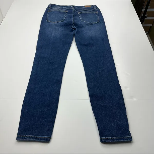 Judy Blue Middle Seam Stitch‎ Skinny Fit Women's Size 7 / 28 Blue Denim Jeans - Image 14