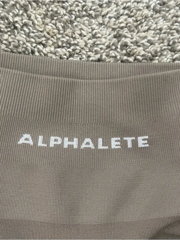 Women’s Alphalete Amplify Contour Shorts Mocha Brown Size M - Image 7
