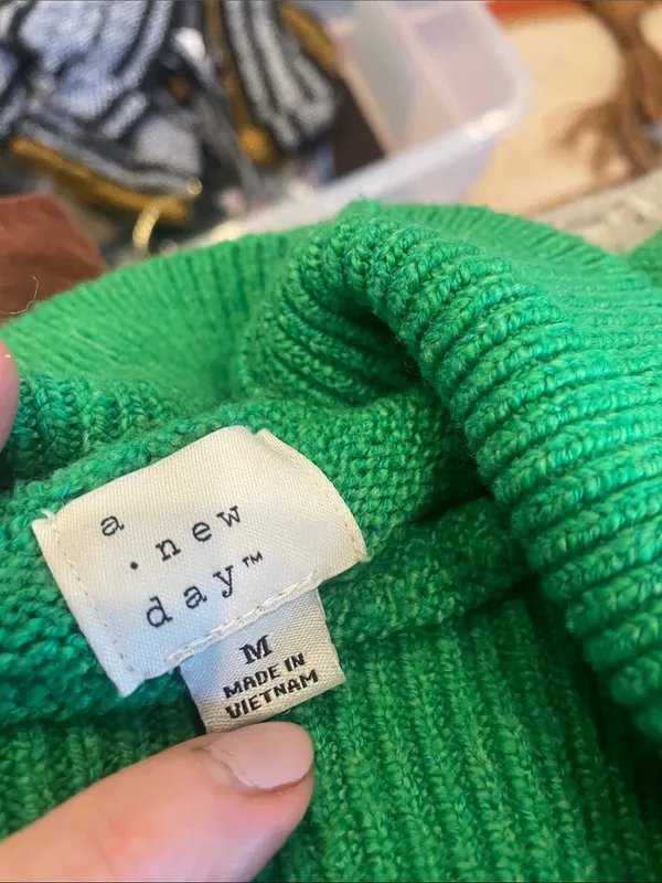 A New Day Classic Green Turtleneck Sweater - Women’s medium - Image 3