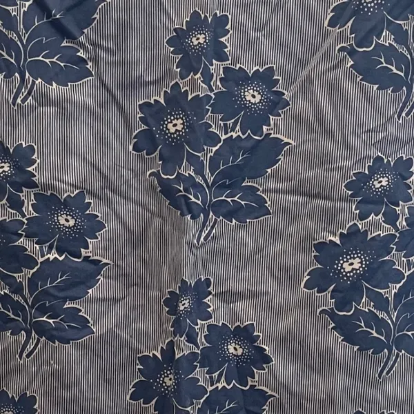 Boden‎ Blue White Floral Pinstripe Cotton A-Line Skirt Size 12R Resort Coastal - Image 2