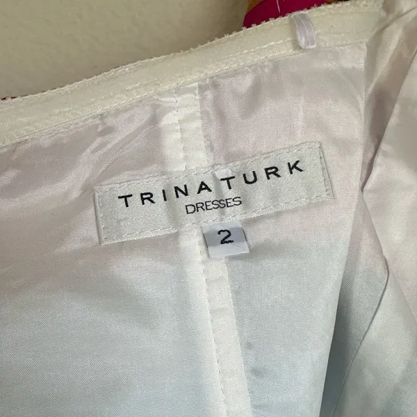 Trina Turk Strapless Striped Mini Dress - Image 2