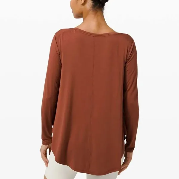 NWT Lululemon Up For Down Time Top Terracotta 6 - Image 2