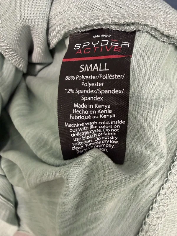 Spyder Active Women's Long Sleeve Athletic Top with Thumbholes and Side Zipper - Image 5