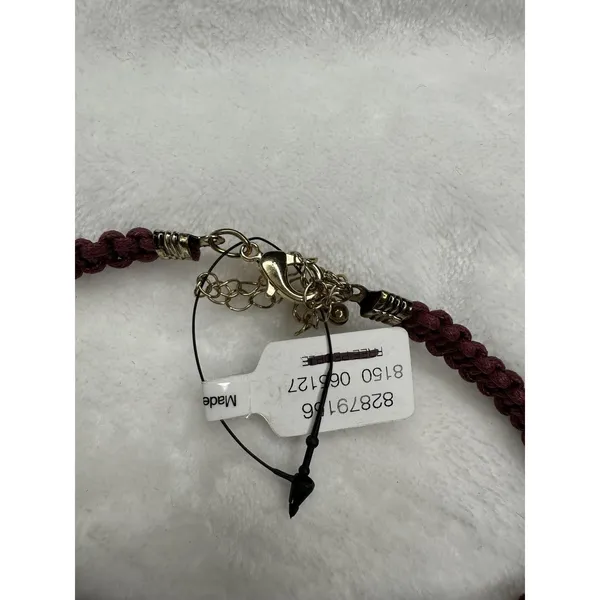 NEW Free People Sweet Carolina Choker Necklace Ivory Neutral Bohemian Macrame - Image 3