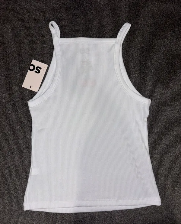 SO White and red cherry tank top -Small - Image 2