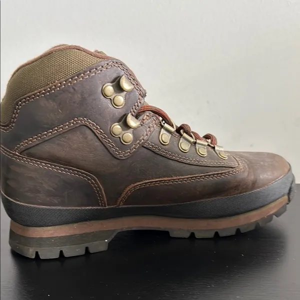 Timberland Women's Dark Brown Leather Boots Sz‎ 6.5 - Image 10